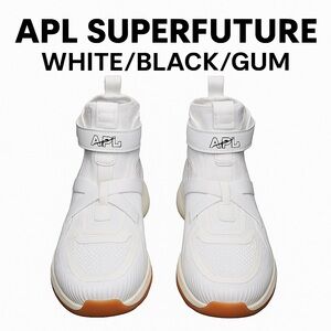 APL Superfuture Sneakers | White/Black/Gum | Women’s 12.5 Men’s 11 | New